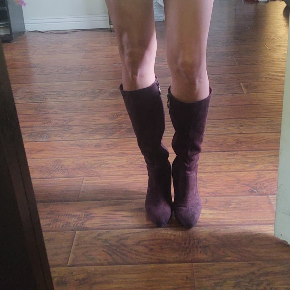 Tahari Faux Suede Boots